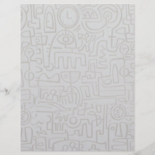 Prospectus 21,6 Cm X 24,94 Cm Flyer Graffiti Abstrait