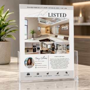 Prospectus 21,6 Cm X 24,94 Cm Flyer Immobilier Marketing de l'Agent Immobilier
