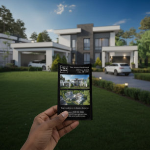 Prospectus 21,6 Cm X 24,94 Cm Flyer immobilier moderne personnalisé avec code QR