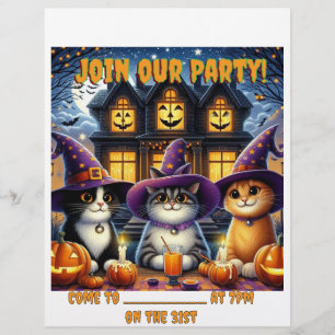 Prospectus 21,6 Cm X 24,94 Cm Flyer Invitation Halloween