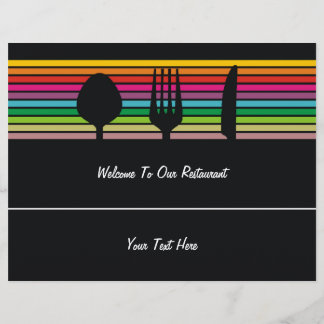 Prospectus 21,6 Cm X 24,94 Cm Flyer restaurant