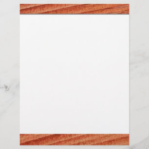 Prospectus 21,6 Cm X 24,94 Cm Flyer sur le grain de bois