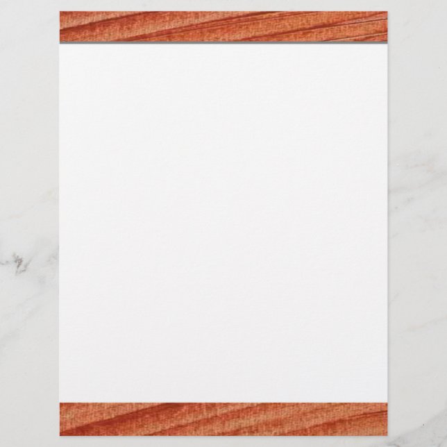 Prospectus 21,6 Cm X 24,94 Cm Flyer sur le grain de bois (Devant)