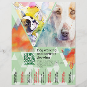 Prospectus 21,6 Cm X 24,94 Cm Flyers de portrait d'animaux de compagnie 