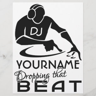 Prospectus 21,6 Cm X 24,94 Cm Flyers personnalisés DJ