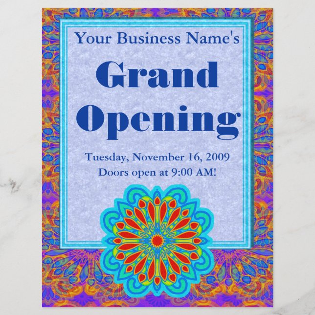 Prospectus 21,6 Cm X 24,94 Cm Flyers personnalisés Starflower (Devant)