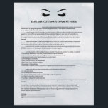 Prospectus 21,6 Cm X 24,94 Cm FORME DE CONSENTEMENT D'EXTENSION Glamore Gray EYE<br><div class="desc">Les formulaires de consentement Eyelash Extensions sont parfaits pour votre entreprise Lash Extension. Cette conception moderne et sophistiquée de formulaire de consentement comprend une illustration glamour et minimaliste des cils d'une femme un titre et un bloc où vous pouvez insérer tous vos détails de consentement éclairé sur un arrière -...</div>
