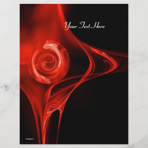 Prospectus 21,6 Cm X 24,94 Cm FRACTAL ROSE rouge vif noir