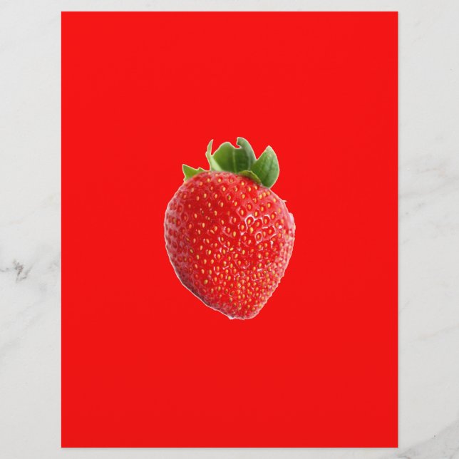 Prospectus 21,6 Cm X 24,94 Cm Fraise d'été (Devant)