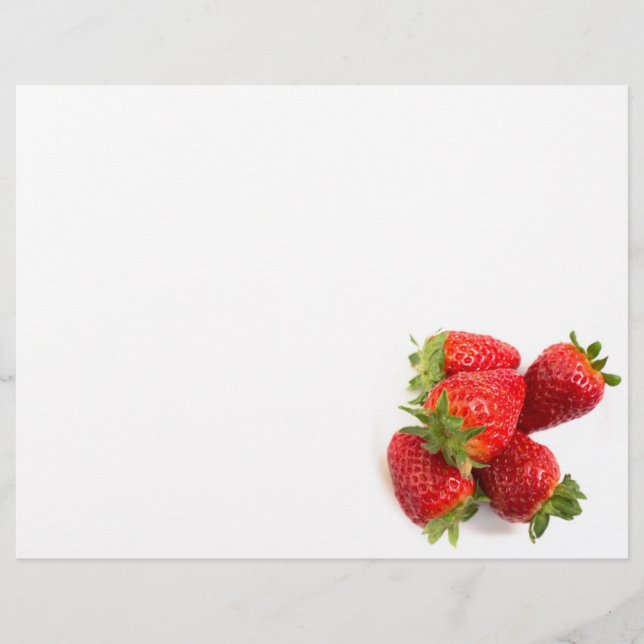 Prospectus 21,6 Cm X 24,94 Cm Fraises (Devant)