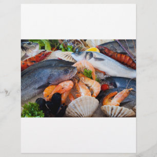 Prospectus 21,6 Cm X 24,94 Cm Fruits de mer variés