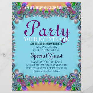 Prospectus 21,6 Cm X 24,94 Cm Funky Boho Circus Cirque amusant prêt Flyers Fabri