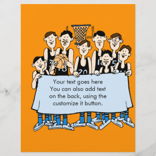 Prospectus 21,6 Cm X 24,94 Cm Funny Basketball