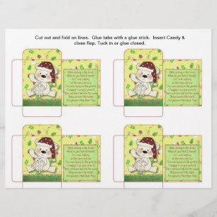 Prospectus 21,6 Cm X 24,94 Cm Funny Paquet de bonbons Polar Poop avec dire