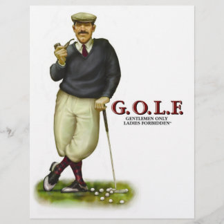 PROSPECTUS 21,6 CM X 24,94 CM G.O.L.F. GENTLEMEN SEULS LES DAMES INTERDITES