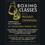 Prospectus 21,6 Cm X 24,94 Cm Gants de boxe Noir & Or, Annonce de cours de boxe<br><div class="desc">Gants de boxe Noir & Or,  Flyers d'annonce de cours de boxe par The Business Card Store.</div>
