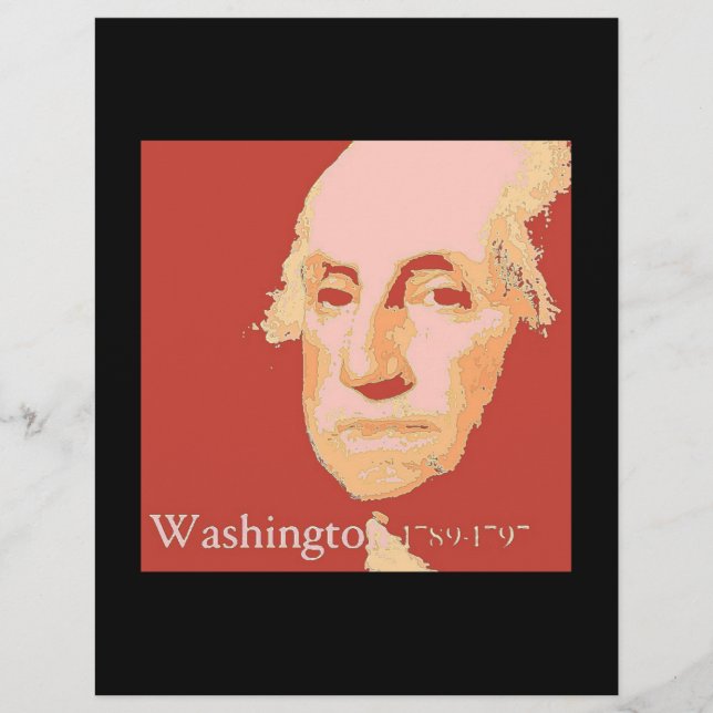 Prospectus 21,6 Cm X 24,94 Cm George Washington (Devant)