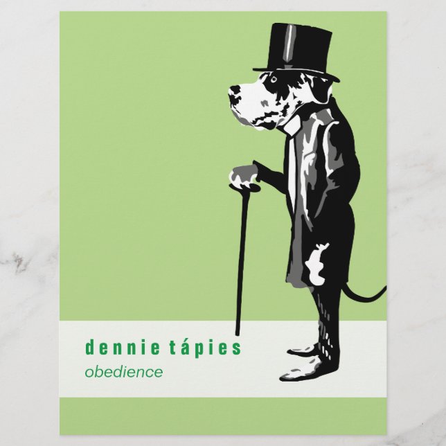 Prospectus 21,6 Cm X 24,94 Cm Grand Danois Flyer (Devant)