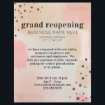Prospectus 21,6 Cm X 24,94 Cm Grande réouverture Business Blush Pink Abstrait<br><div class="desc">Grand rouvrir affaires avec arrière - plan abstrait rose avec points noirs et texte.</div>