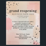 Prospectus 21,6 Cm X 24,94 Cm Grande réouverture Business Blush Pink Abstrait<br><div class="desc">Grand rouvrir affaires avec arrière - plan abstrait rose avec points noirs et texte.</div>