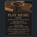 Prospectus 21,6 Cm X 24,94 Cm Guitare noire, boutique d'instruments de musique<br><div class="desc">Guitare Noire,  Boutique D'Instruments De Musique Flyers Publicitaires Par Le Magasin Carte de visite.</div>