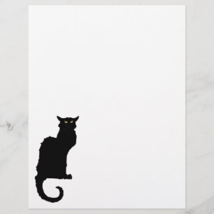 Prospectus 21,6 Cm X 24,94 Cm Halloween vintage, Chat noir Art Nouveau Éffrayant