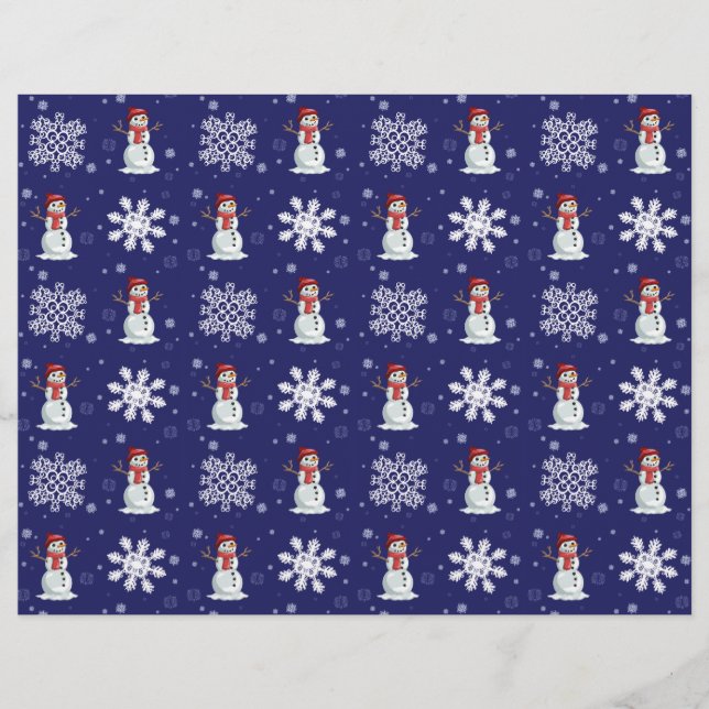 Prospectus 21,6 Cm X 24,94 Cm Hommes de neige (Devant)