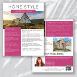 Prospectus 21,6 Cm X 24,94 Cm Immobilier Août Bulletin Promotionnel Agriculture<br><div class="desc">Ce bulletin de marketing immobilier HOME STYLE vous permettra de mieux connaître votre marque et de générer de nouvelles pistes. Le design moderne attirera l'oeil de vos clients potentiels et leur fera savoir que vous êtes l'agent immobilier sympathique et compétent.</div>