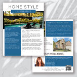 Prospectus 21,6 Cm X 24,94 Cm Immobilier Juillet Newsletter Promotion de l'agric<br><div class="desc">Ce bulletin de marketing immobilier HOME STYLE vous permettra de mieux connaître votre marque et de générer de nouvelles pistes. Le design moderne attirera l'oeil de vos clients potentiels et leur fera savoir que vous êtes l'agent immobilier sympathique et compétent.</div>