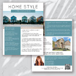 Prospectus 21,6 Cm X 24,94 Cm Immobilier Juin Newsletter Promotion de l'agricult<br><div class="desc">Ce bulletin de marketing immobilier HOME STYLE vous permettra de mieux connaître votre marque et de générer de nouvelles pistes. Le design moderne attirera l'oeil de vos clients potentiels et leur fera savoir que vous êtes l'agent immobilier sympathique et compétent.</div>