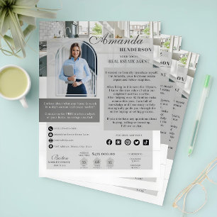 Prospectus 21,6 Cm X 24,94 Cm Immobilier Réalisateur Introduction Marketing Agri