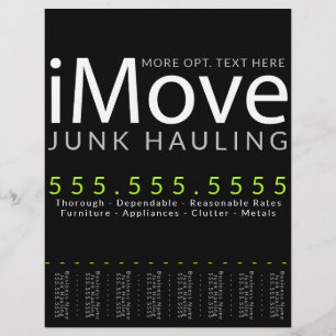 Prospectus 21,6 Cm X 24,94 Cm iMove. Moving Hauling Business Publicité