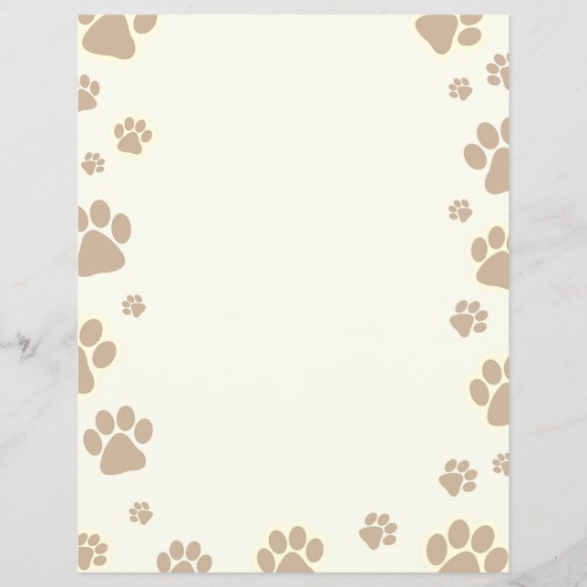 Prospectus 21,6 Cm X 24,94 Cm Imprimantes de chiens (Devant)