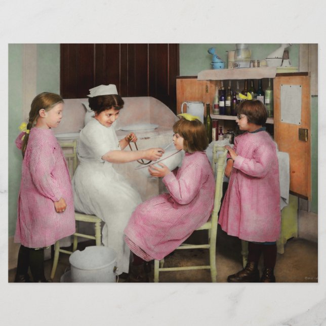 Prospectus 21,6 Cm X 24,94 Cm Infirmière - infirmière joueuse 1918 (Devant)