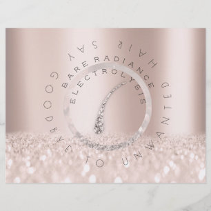 Prospectus 21,6 Cm X 24,94 Cm Instructions de suivi Électrolyse Rose Logo de cir