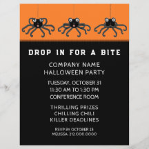 Invitation de la fête d'Halloween