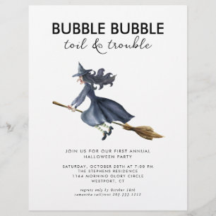 Prospectus 21,6 Cm X 24,94 Cm Invitation de la fête d'Halloween