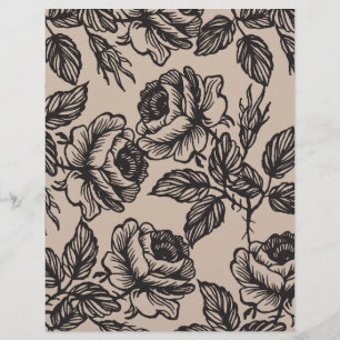 Prospectus 21,6 Cm X 24,94 Cm Jardin rose   Liner Enveloppes do-it-yourself rust