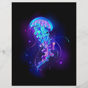 Prospectus 21,6 Cm X 24,94 Cm Jellyfish éclatante couleur