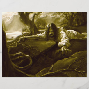 Prospectus 21,6 Cm X 24,94 Cm Jésus Christ agonie dans le jardin de Gethsémani