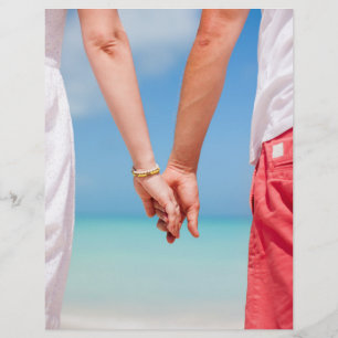Prospectus 21,6 Cm X 24,94 Cm Jeune couple se tenant par la main