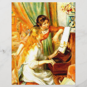 Prospectus 21,6 Cm X 24,94 Cm Jeunes filles au piano