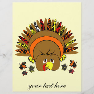 Prospectus 21,6 Cm X 24,94 Cm Jote Turquie Thanksgiving Flyer Choisir Arrière -