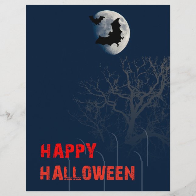 Prospectus 21,6 Cm X 24,94 Cm Joyeux Halloween (Devant)