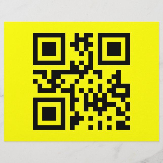 Prospectus 21,6 Cm X 24,94 Cm ‹ Joyeux visage souriant Emoji — Code QR (Devant)