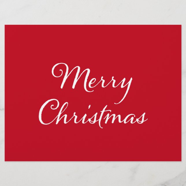 Prospectus 21,6 Cm X 24,94 Cm Joyeux voeux Noël (Devant)