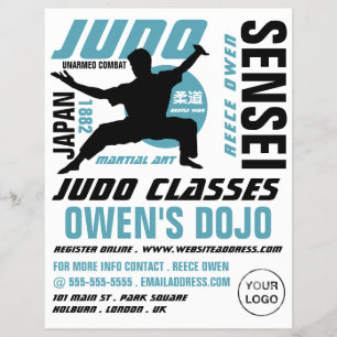 Prospectus 21,6 Cm X 24,94 Cm Judo Design, classes Judo