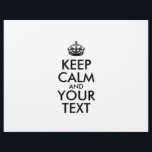 Prospectus 21,6 Cm X 24,94 Cm KEEP CALM personnalisé et votre texte<br><div class="desc">PERSONNALISÉ GARDEZ CALME et VOTRE TEXTE. Modifier ce modèle de conception - CRÉER VOTRE TEXTE</div>