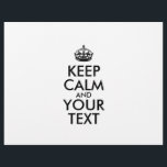 Prospectus 21,6 Cm X 24,94 Cm KEEP CALM personnalisé et votre texte<br><div class="desc">PERSONNALISÉ GARDEZ CALME et VOTRE TEXTE. Modifier ce modèle de conception - CRÉER VOTRE TEXTE</div>