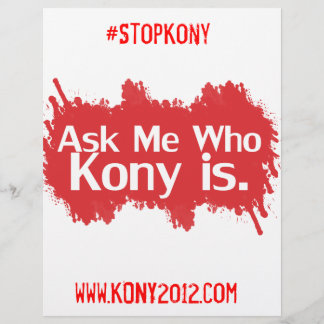 Prospectus 21,6 Cm X 24,94 Cm Kony 2012 Flyers en pleine couleur